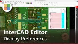 PCB Viewer - Display Preferences #interCAD Editor