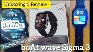boAt wave Sigma 3 smartwatch Unboxing & Review | 💥💥 Best smartwatch under 1100 | New launch 2024