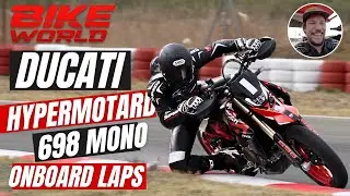 Ducati Hypermotard 698 Mono onboard Laps With Chris Northover