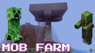 How to Make a Mob farm in Minecraft 1.20.15 ? Xp farm in Minecraft pe. #mobfarm #xpfarm