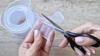100% BRILLIANT IDEA. YOU definitely HAVEN'T DONE THIS yet. DIY large white bow made from ribbon.
