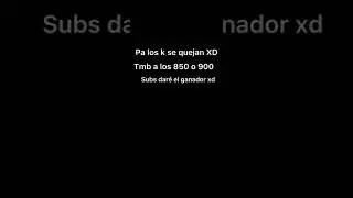 Pa los k se quejan xd