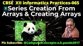 CREATING SERIES FROM ND ARRAY | HOW TO CREATE ND ARRAYS | SERIES FROM ARRAY | PANDAS SERIES CREATION