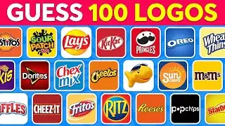 Guess The Snack Logo in 3 Seconds | 100 Famous Logos 🍔🍫 Logo Quiz 2024
