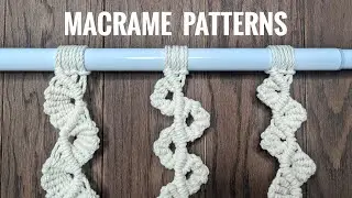 MACRAME  WAVY LEAF PATTERNS
