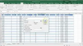 Excel analytics: Correlation table