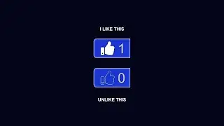 Create  a Button Like and Unlike system Using | HTML,Css and Java Script |...