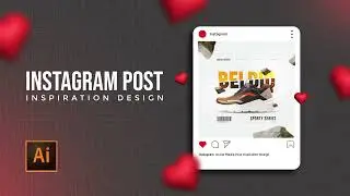 Instagram Post Inspiration Professional Banner Design | Adobe Illustrator Tutorial