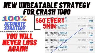 How to trade Crash 1000 index successfully! Without loosing any funds. New Crash1000 index strategy.