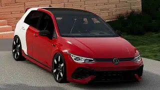 Volkswagen Golf R Mk8 Stage 1 ОТСТРЕЛЫ ШАШКИ 300+ BeamNG.drive