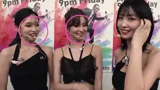 MINA‘s eye contact with MOMO ⋯⋯⋯