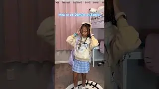 How to be Demure at School 🤣 #mindful #cutesy #funny  #demure