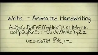 Write! - Animated handwriting /// After Effects Template