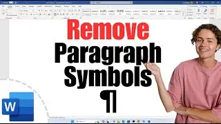 How To Remove Paragraph Symbols In Word - [ ¶ ]