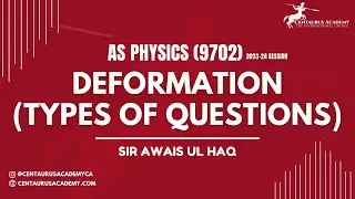 Deformation (Types of Questions) [AS 9702 Physics 2023-24]