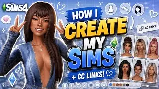 How i create my sims + cc links | the sims 4: create a sim