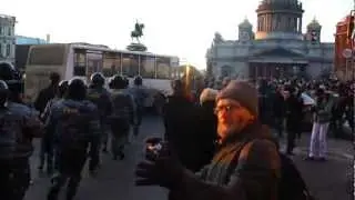 Митинг на Исакиевской площади 5 марта, Петербург