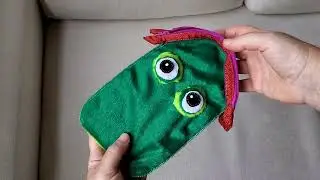 Сумка лягушка из плюша