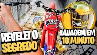 COMO LAVAR UMA MOTO EM 10 MIN GASTANDO POUCO!