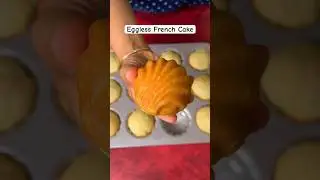 Eggless French Cake | Easy Eggless Madeleines | Quick Tea Time Cake Recipe