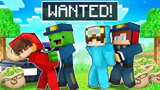 Mikey and JJ Became POLICE AGENTS and CAUGHT Cash and Nico in Minecraft Challenge! - Maizen