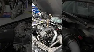 600hp inline 6-cylinder diesel Mercedes OM606, built by Diesel Pump UK sits in a BMW E46 wagon.