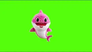 greenscreen boneka baby shark