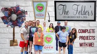 Spindle Project | DIY Framed Sign | Updated A-Frame Sign | Complete Projects With Me!