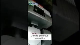 Coking oven flue inspection Robot #robot #steel #metallurgy #coke  #coking  #automation