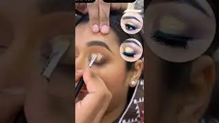 ♡Golden Glittery eye makeup in just 2 min♡ #tutorial #trending #viral #youtube #video  @divk7