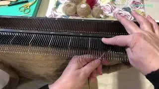 Вязание на машине | Как связать круглое донышко шапки