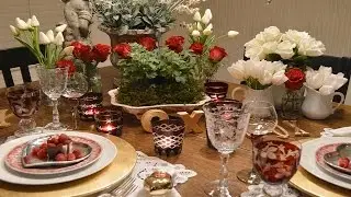 Сервировка стола на День святого Валентина