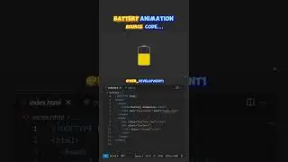 Battery Animation with HTML & CSS #javascript #animation #coding #python #programming #htmlcss #css