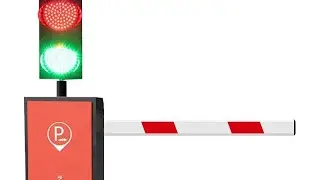 Parking Barrier Connection Traffic light with Logic Controller.
