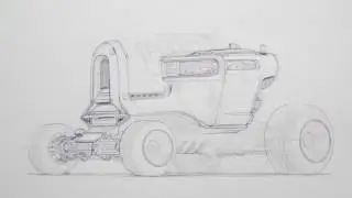 Sci-Fi Truck Sketching (no audio)