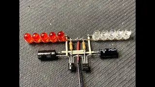 How To Make a Police Strobe light with BC547 transistor - easy DIY