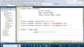 Day-12) Constrains in sql database table 