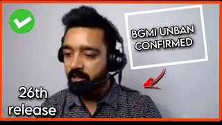 BGMI UNBAN CONFIRMED|| on  26th , today 11 am?