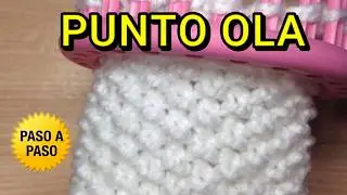 Cómo Tejer PUNTO OLA en Telar Circular Tutorial con Explicación Detallada