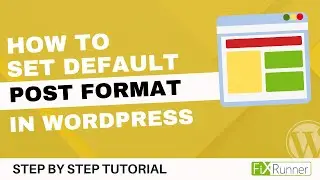 How To Set Default Post Format In WordPress