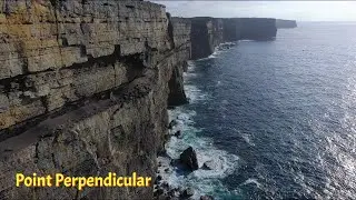 Pt Perpendicular - lighthouse & dramatic cliffs (drone)