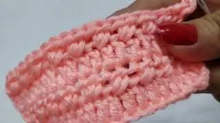 Hermoso punto tejido a ganchillo ideal para mantas