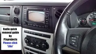 Jeep Commander 2005 - 2011 radio quick removal guide