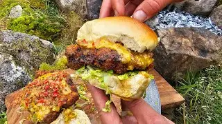Super Crispy Chicken Sandwich with Forest-made Mayonnaise 🔥 Relaxing Cooking ASMR