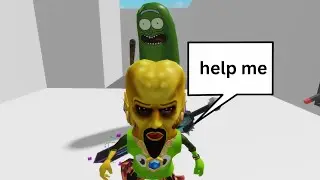 I Imported Pickle Rick Into Piggy Build Mode (Piggy Skin)