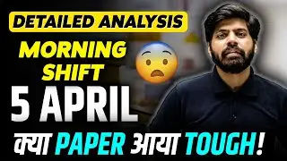 JEE Main 2024 : 5 April Morning Shift 1 Analysis in 2 mins | Paper Level, Weightage, Cutoff | eSaral