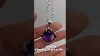 Pendant with polychrome amethyst