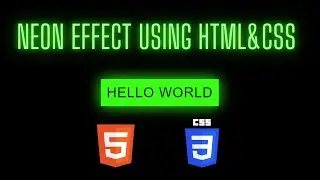 Neon Light Button Animation Effects on Hover | Create a neon button with a reflection using CSS
