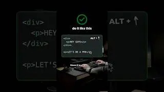 How to up a line in VS code .