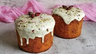 ТВОРОЖНЫЙ КУЛИЧ без дрожжей ☆ Глазурь на белом шоколаде
